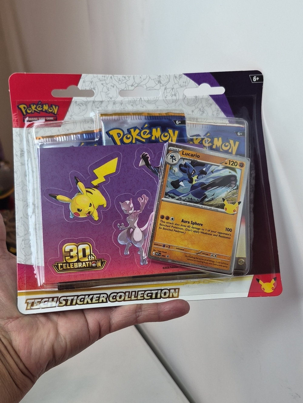 Pokemon 30th Celebration Tech Sticker Collection - Purple & Yellow